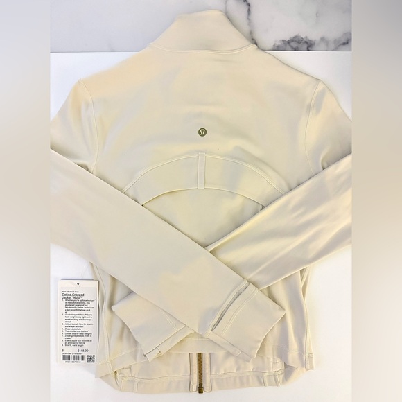 NWT/ Lululemon Athletica Cream Cropped Define Jacket/ Nulu - Picture 2 of 11